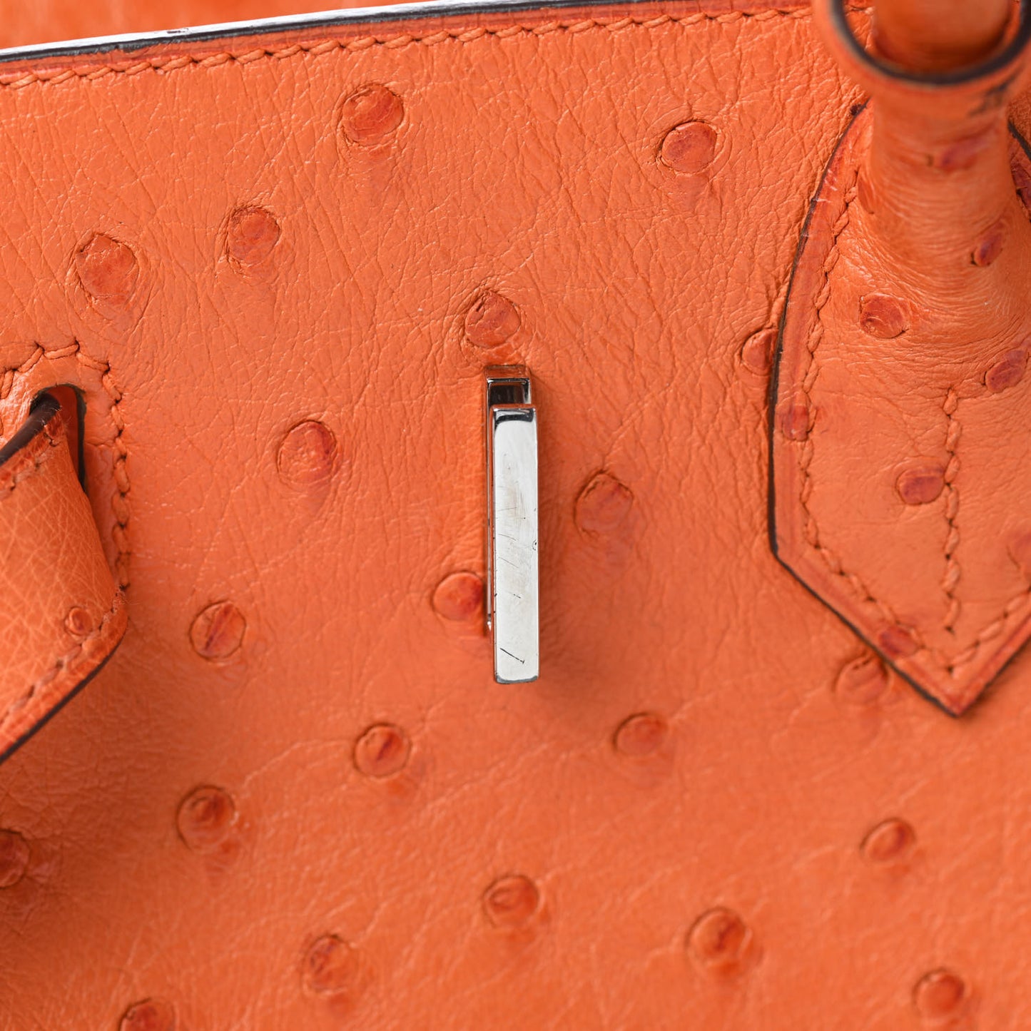 Ostrich Birkin 30 Orange