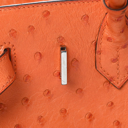Hermes Ostrich Birkin 30 Orange 23 of 41