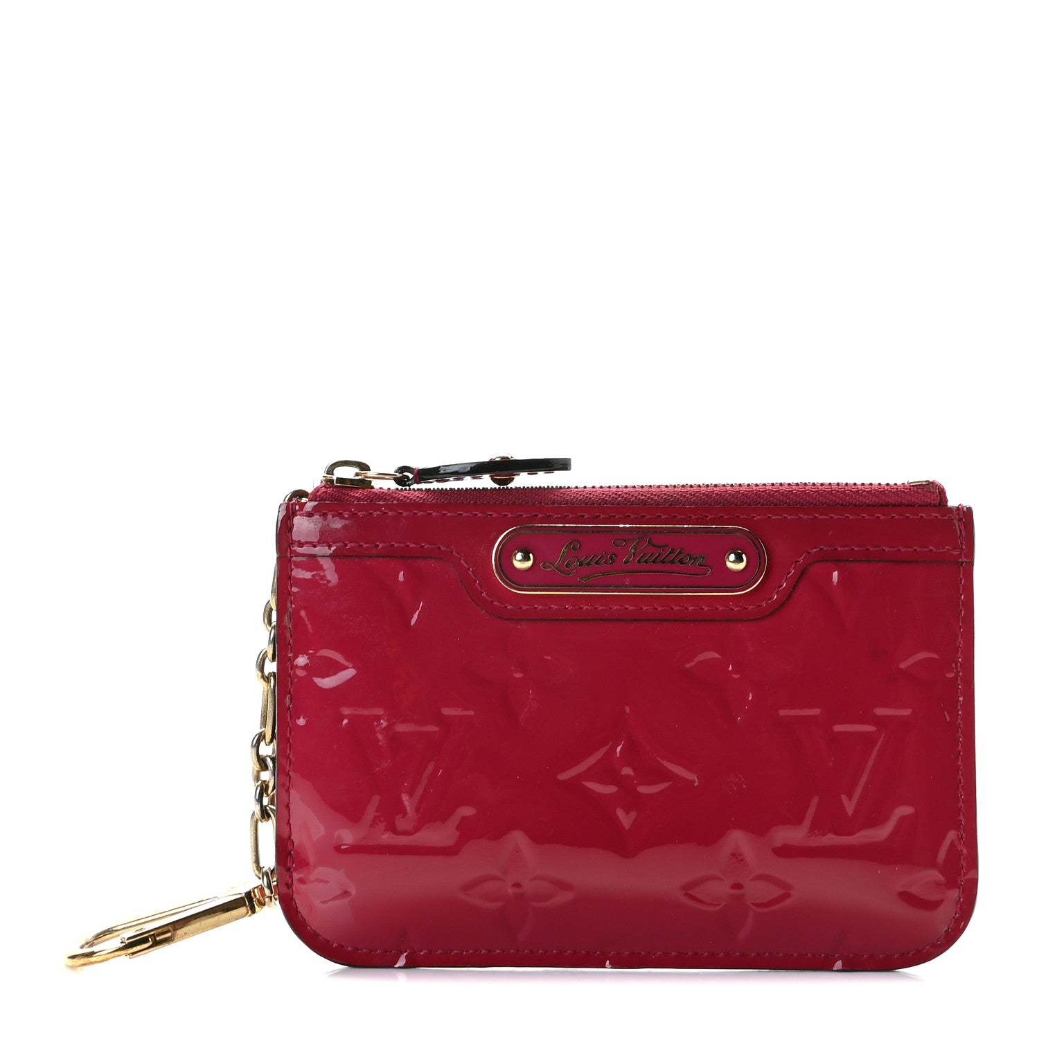 Louis Vuitton Vernis Key Pouch Rose Indien 1 of 7