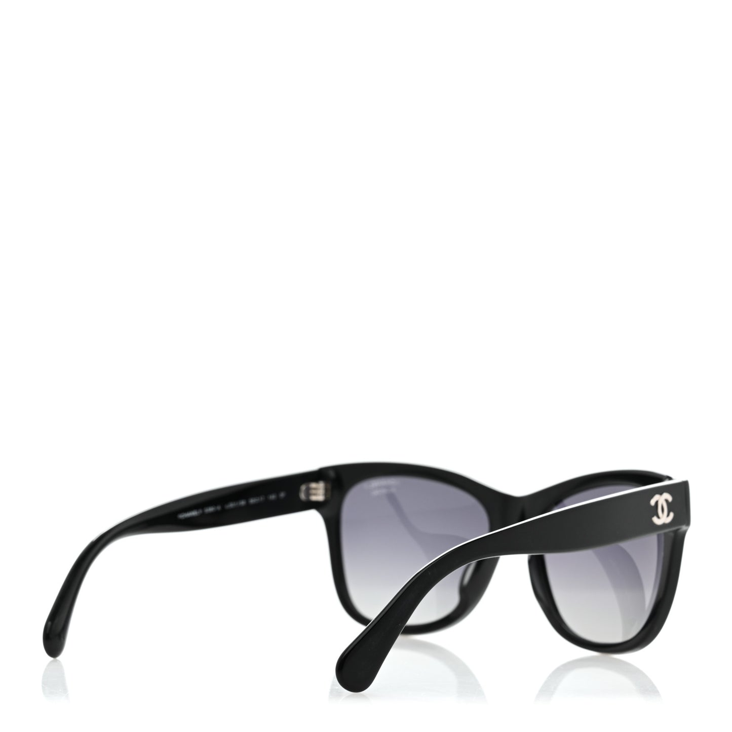 Acetate Polarized Square CC Sunglasses 5380-A  Black