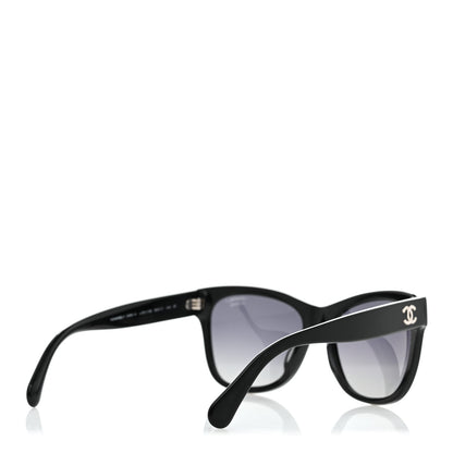Chanel Acetate Polarized Square CC Sunglasses 5380-A  Black 4 of 9