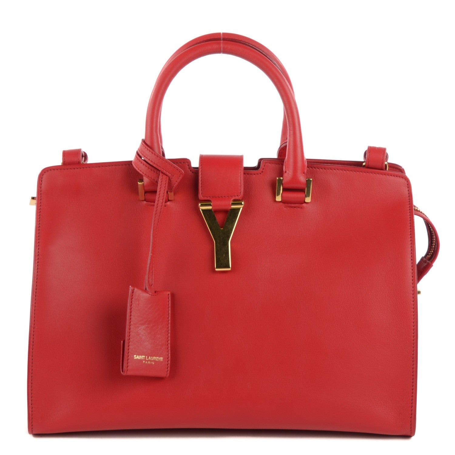 Saint Laurent Calfskin Small Classic Y Cabas Red 1 of 7