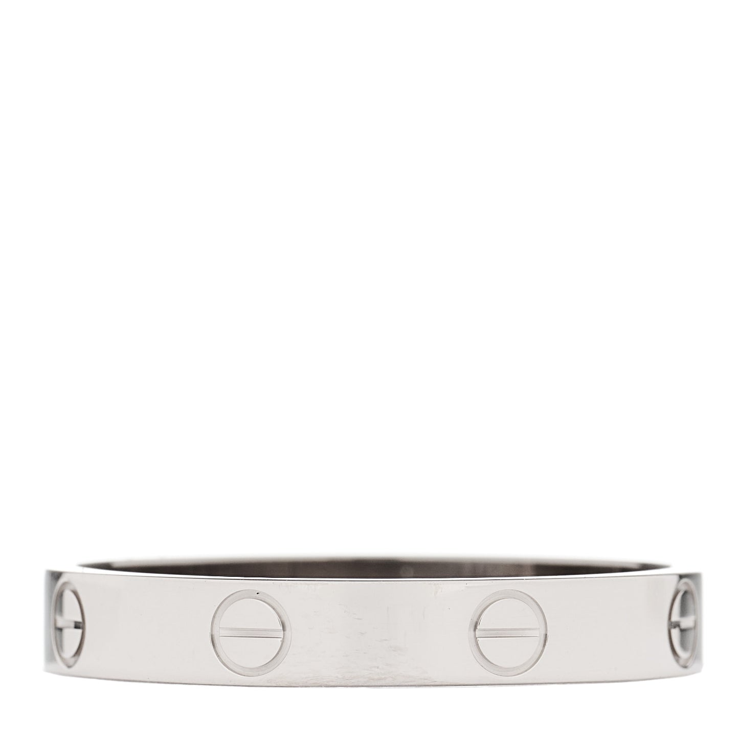 18K White Gold 3.5mm LOVE Wedding Band Ring 64- 10.75