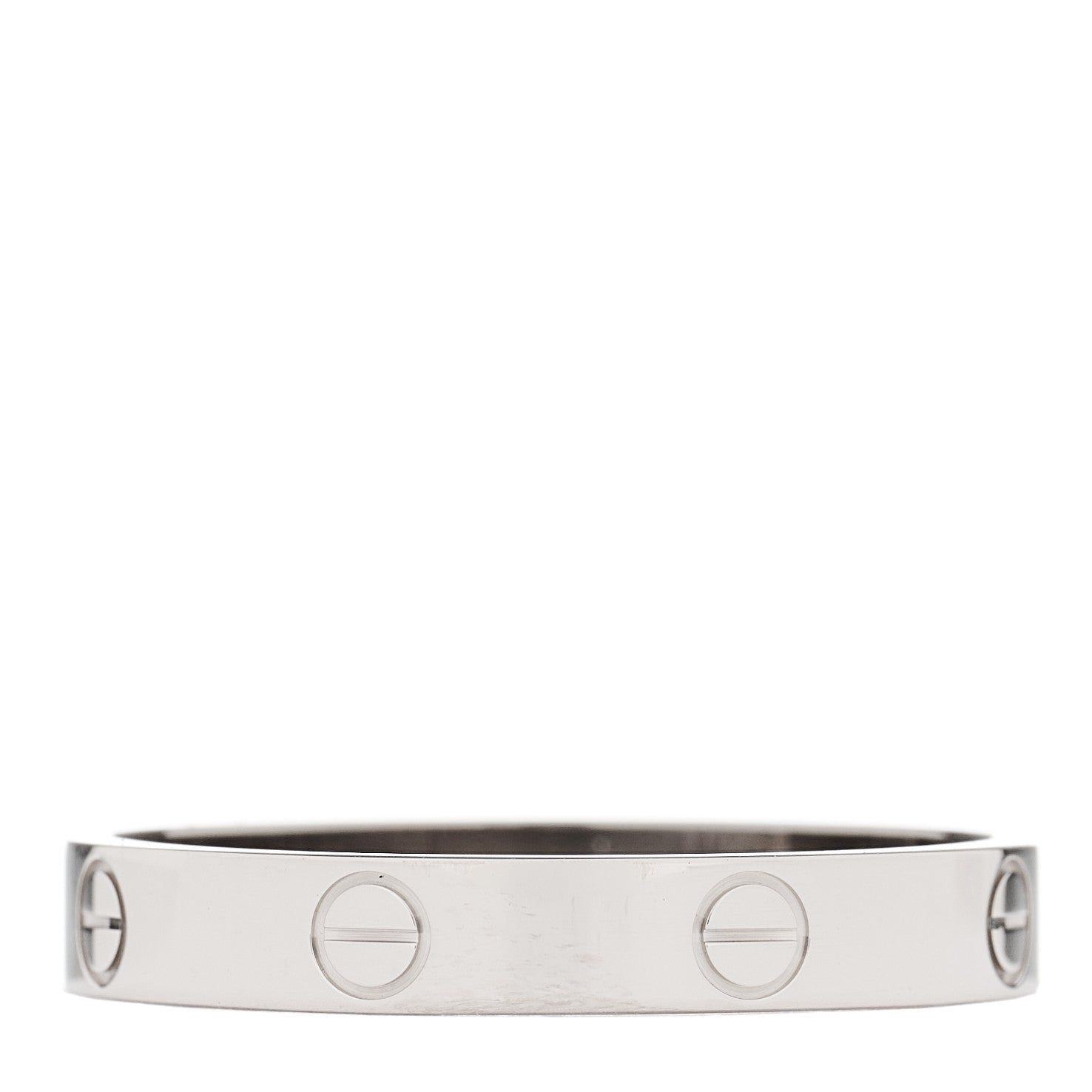 Cartier 18K White Gold 3.5mm LOVE Wedding Band Ring 64- 10.75 3 of 4
