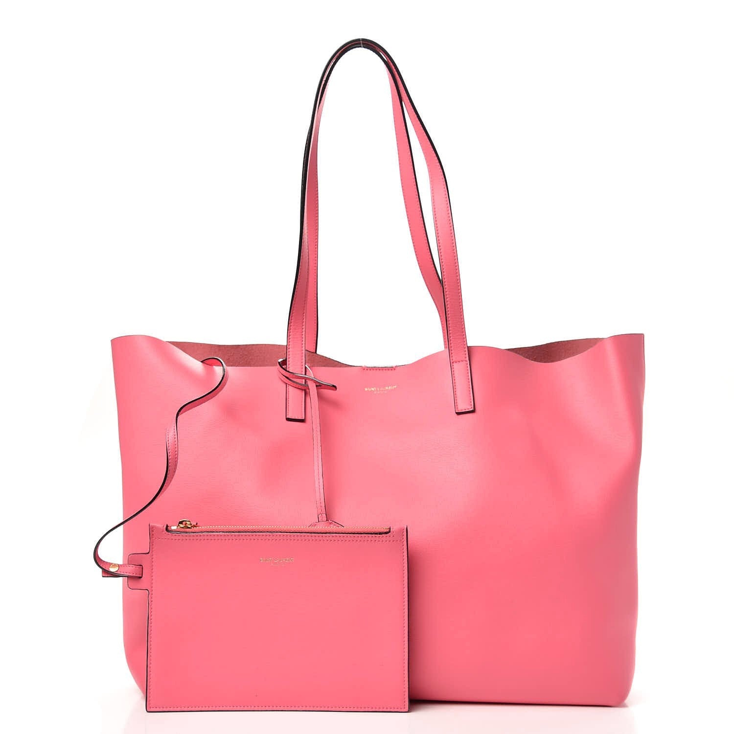 Saint Laurent Calfskin Large Shopping Tote Pale Rose 3 of 15