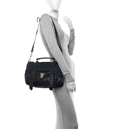 Proenza Schouler Lambskin Medium PS1 Satchel Navy 2 of 23
