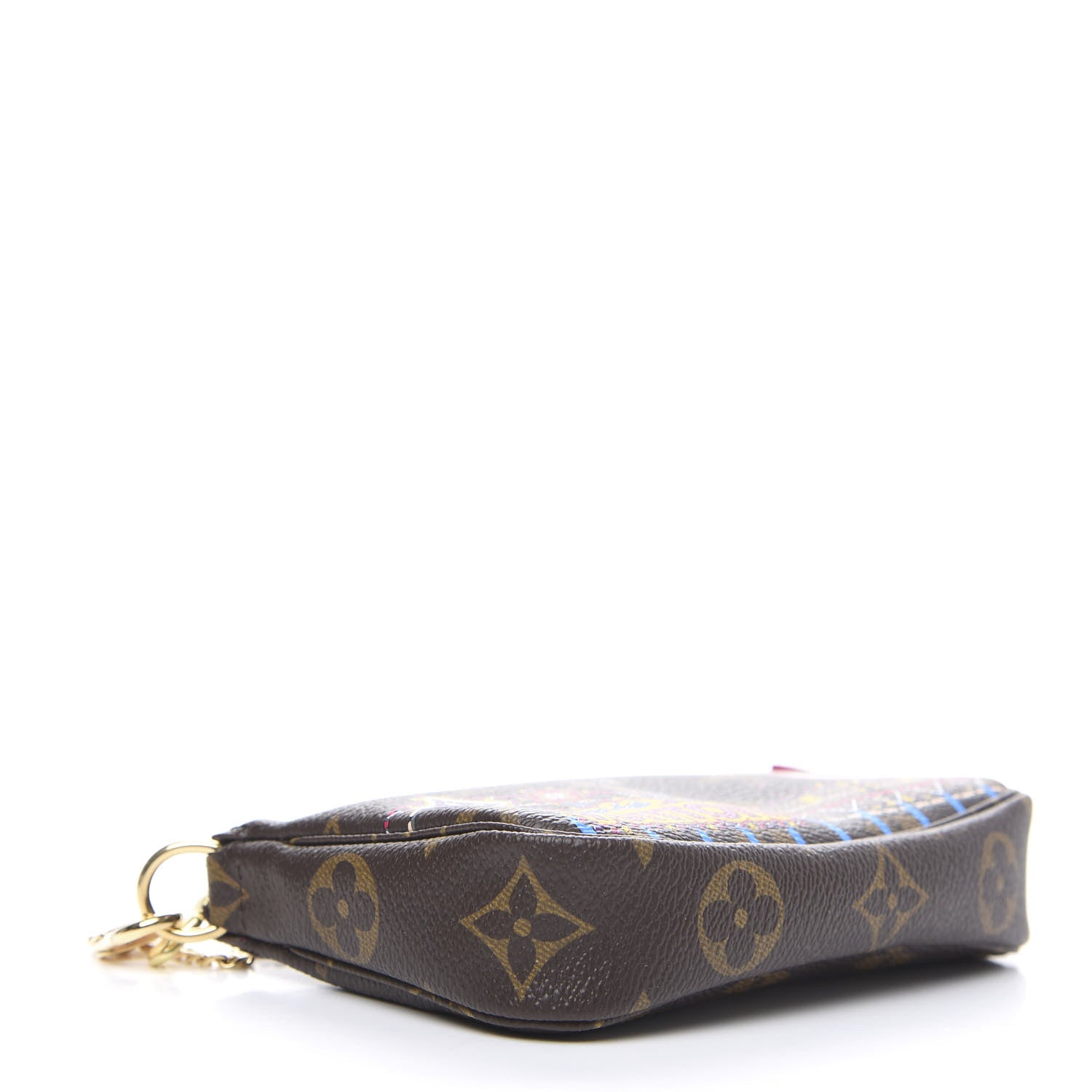 Louis Vuitton Monogram 2020 Christmas Animation Roller Coaster Mini Pochette Accessories Pivoine 3 of 9