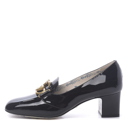 Gucci Vernice GG Victoire 55mm Loafer Pumps 41 Black 1 of 8