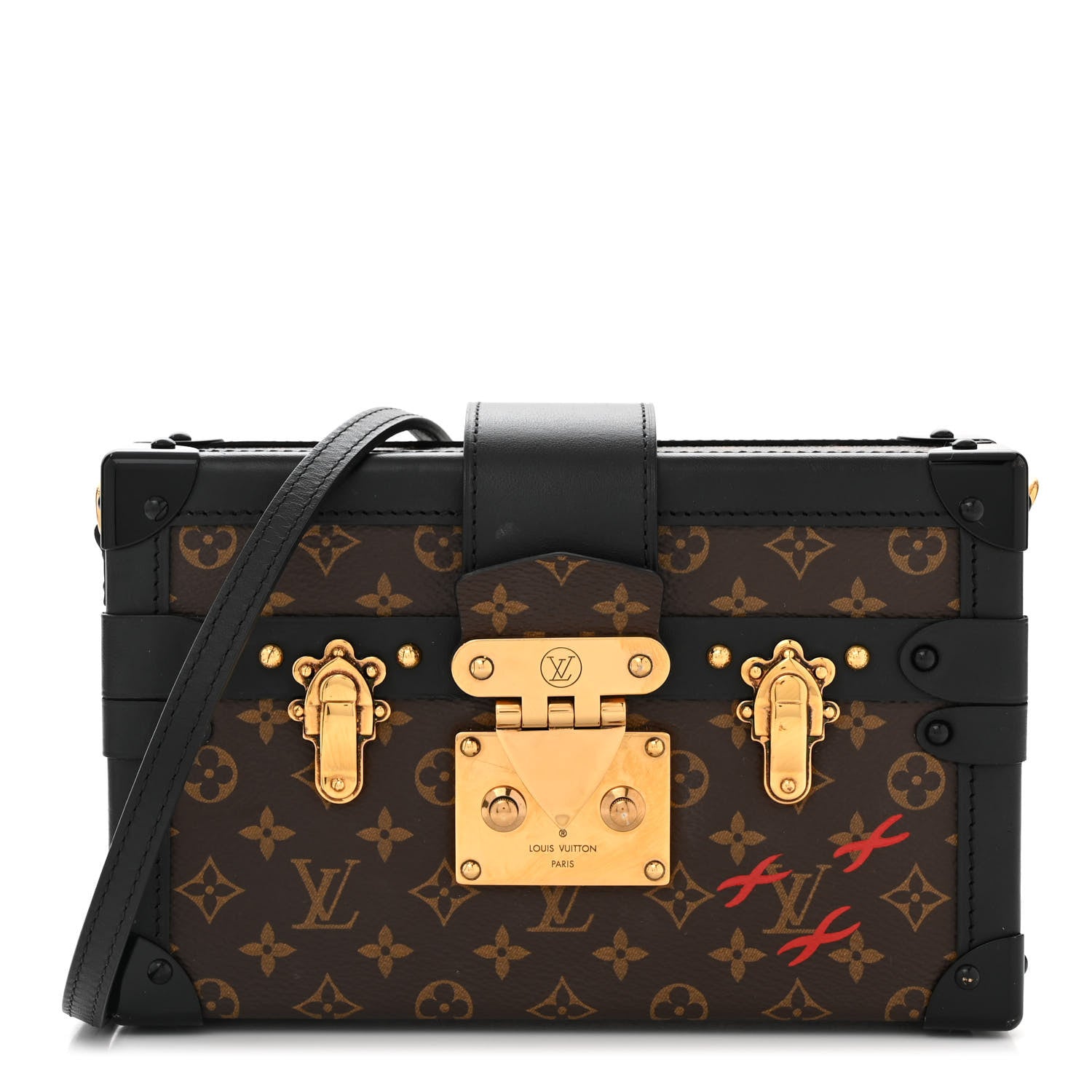 Louis Vuitton Monogram Petite Malle Black 1 of 13