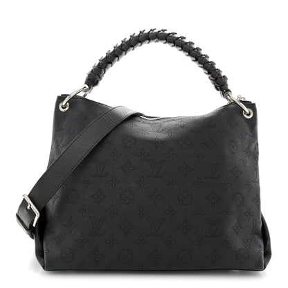 Louis Vuitton Mahina Beaubourg Hobo MM Black 1 of 15