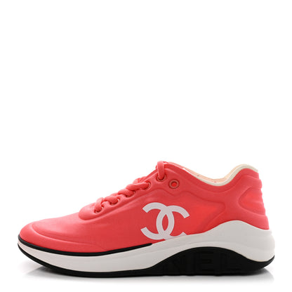 Chanel Lycra CC Sneakers 37 Orange 1 of 9