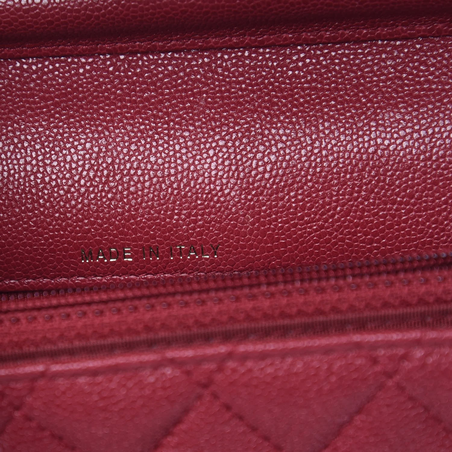 Chanel Caviar Quilted Boy Square Wallet on Chain WOC Burgundy 7 of 11