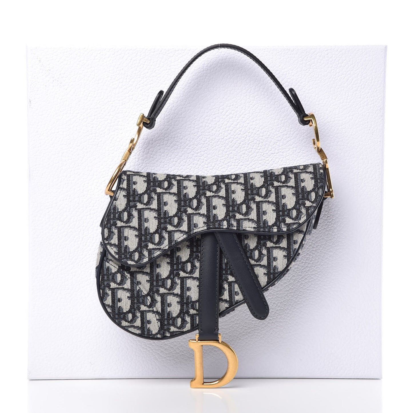 Oblique Mini Saddle Bag Blue