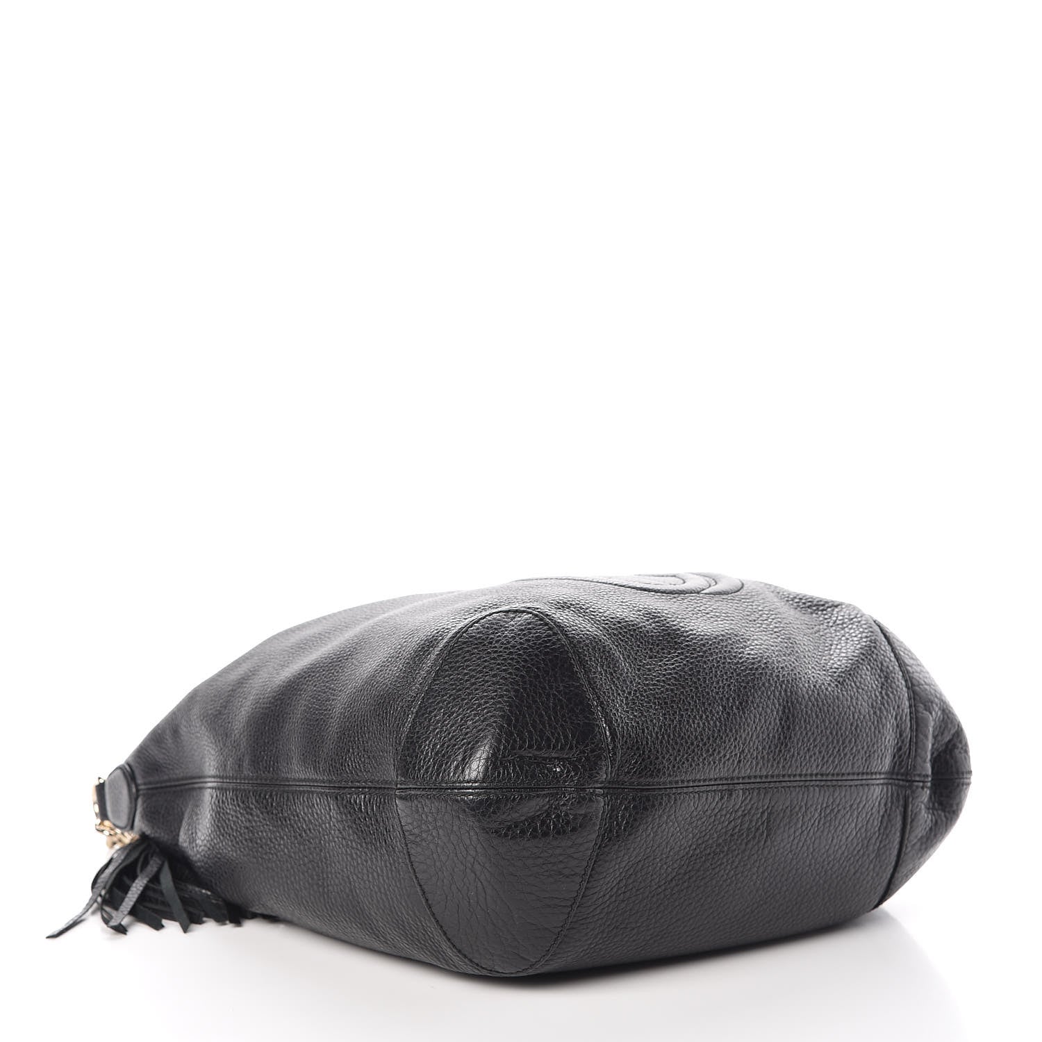 Gucci Pebbled Calfskin Medium Soho Chain Hobo Black 4 of 7