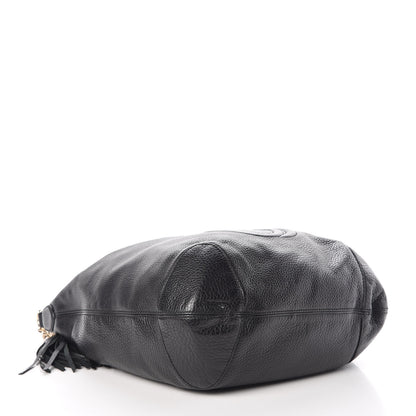 Gucci Pebbled Calfskin Medium Soho Chain Hobo Black 4 of 7