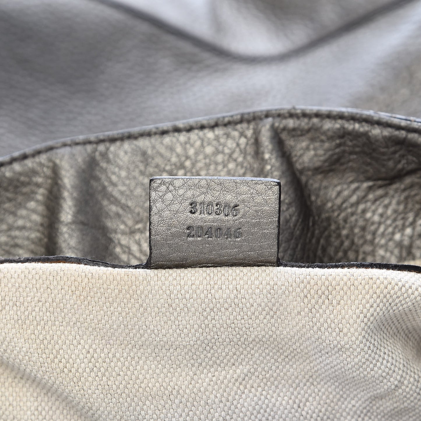 Metallic Pebbled Calfskin Large Soho Chain Shoulder Bag Sasso