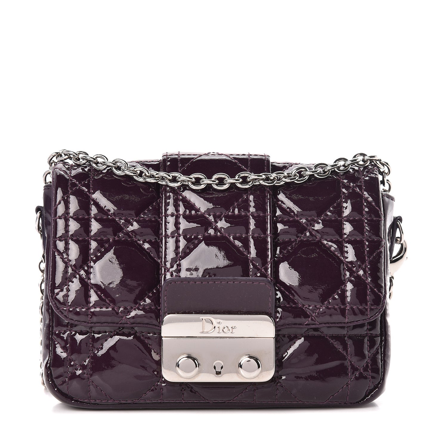 Patent Cannage Mini New Lock Purple