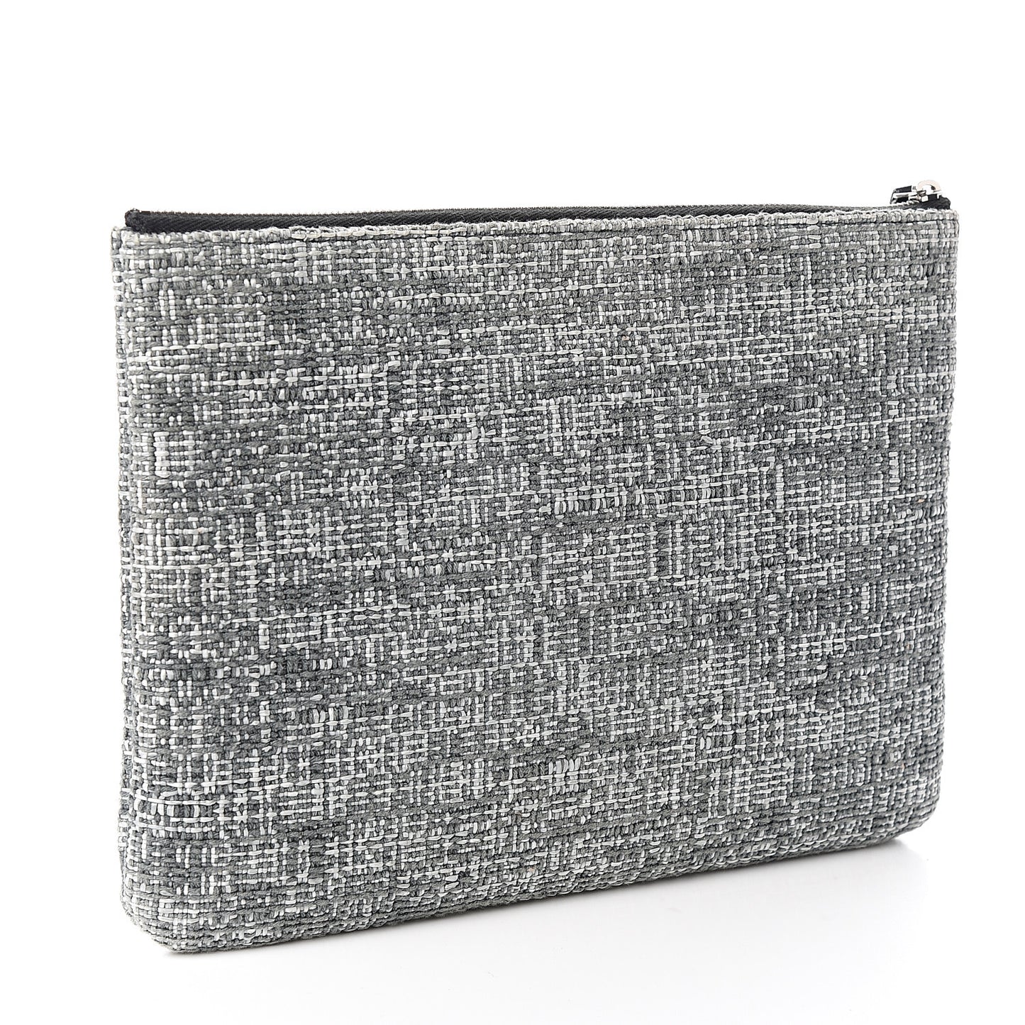 Tweed CC Medium Cosmetic Case Grey Black