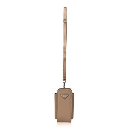 Prada Saffiano Phone Case Pouch Cammeo 1 of 6