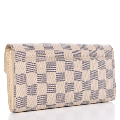 Louis Vuitton Damier Azur Sarah Wallet NM 3 of 10