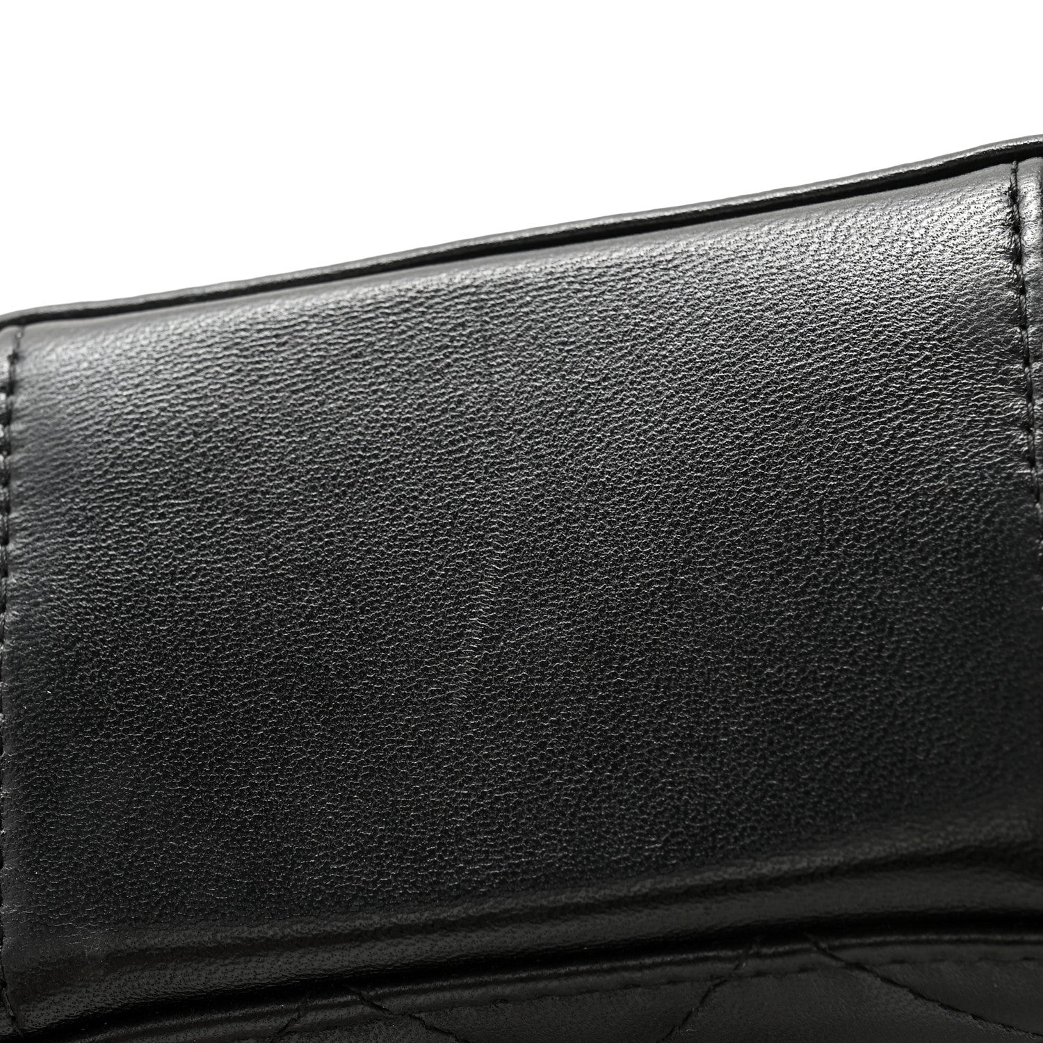 Chanel Lambskin Quilted Golden Plate Clutch With Chain Black 13 of 13