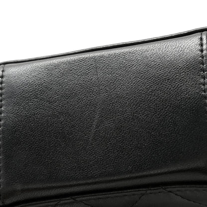 Chanel Lambskin Quilted Golden Plate Clutch With Chain Black 13 of 13
