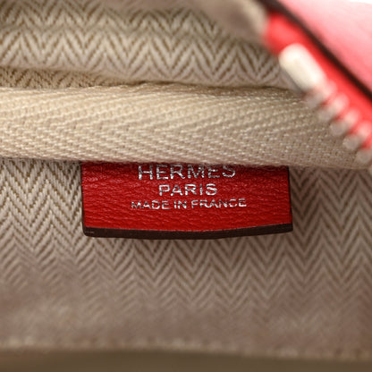Hermes Taurillon Clemence Victoria 35 Rouge Casaque 7 of 10