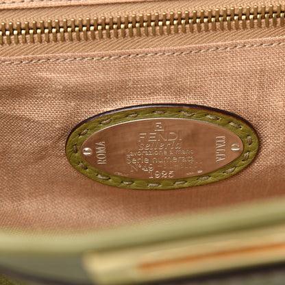 Fendi Cuoio Romano Selleria Large Peekaboo Iconic Satchel Muschio Moro 6 of 16