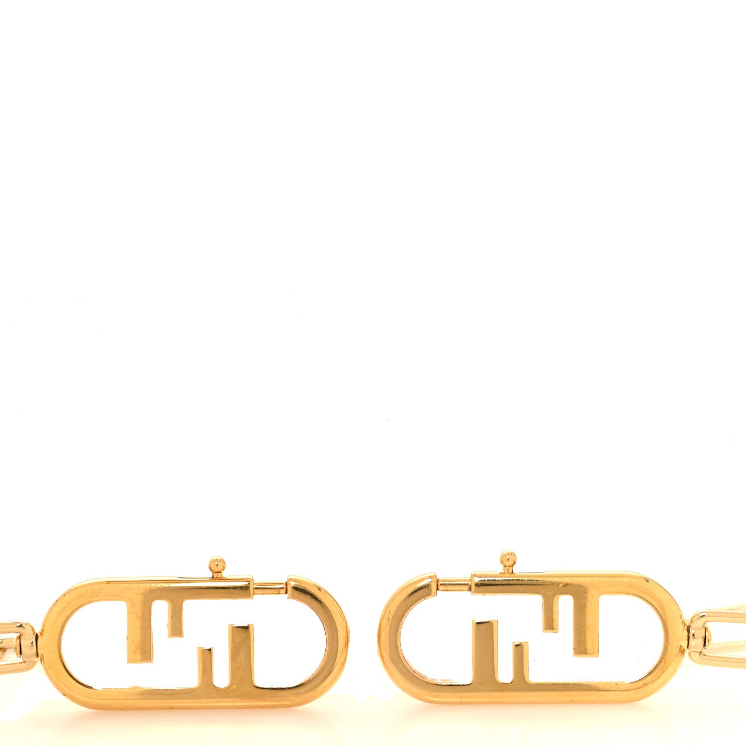 Fendi Metal O'Lock Strap You Gold 2 of 3