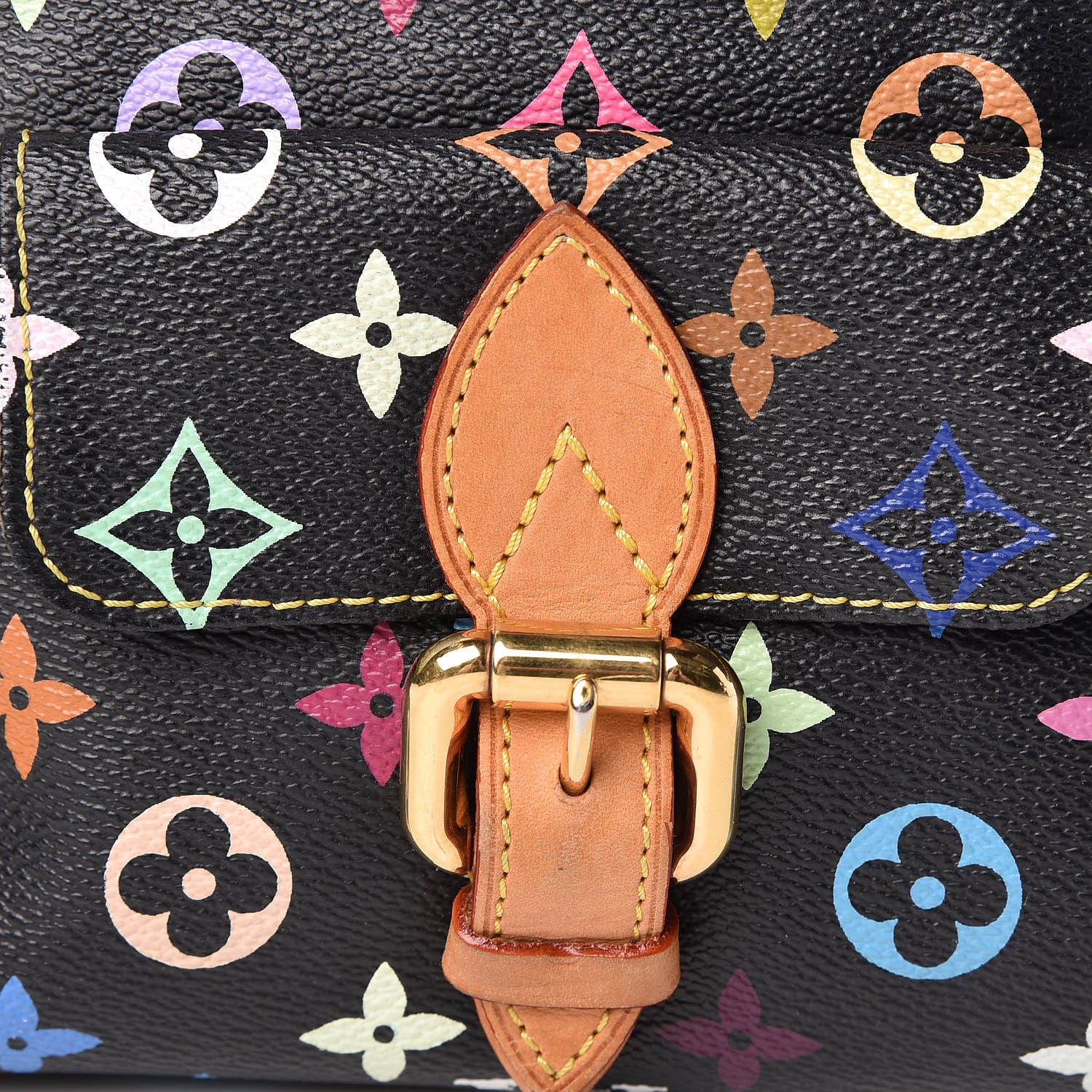 Louis Vuitton Monogram Multicolor Eliza Black 8 of 19