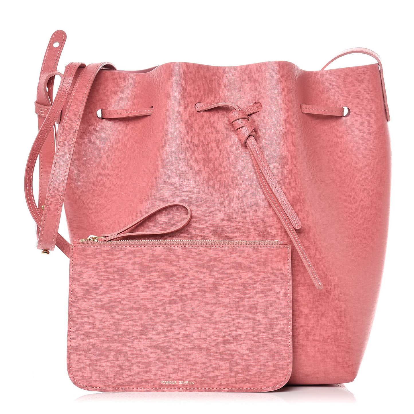 Saffiano Bucket Bag Blush