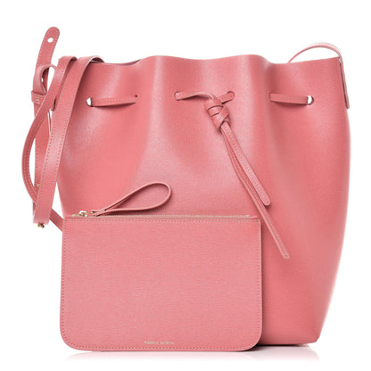Mansur Gavriel Saffiano Bucket Bag Blush 1 of 12