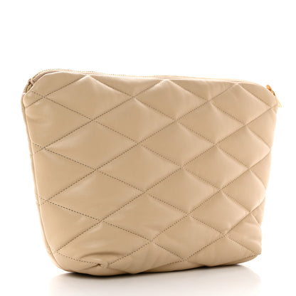 Saint Laurent Lambskin Monogram Medium Sade Puffer Taupe 3 of 9