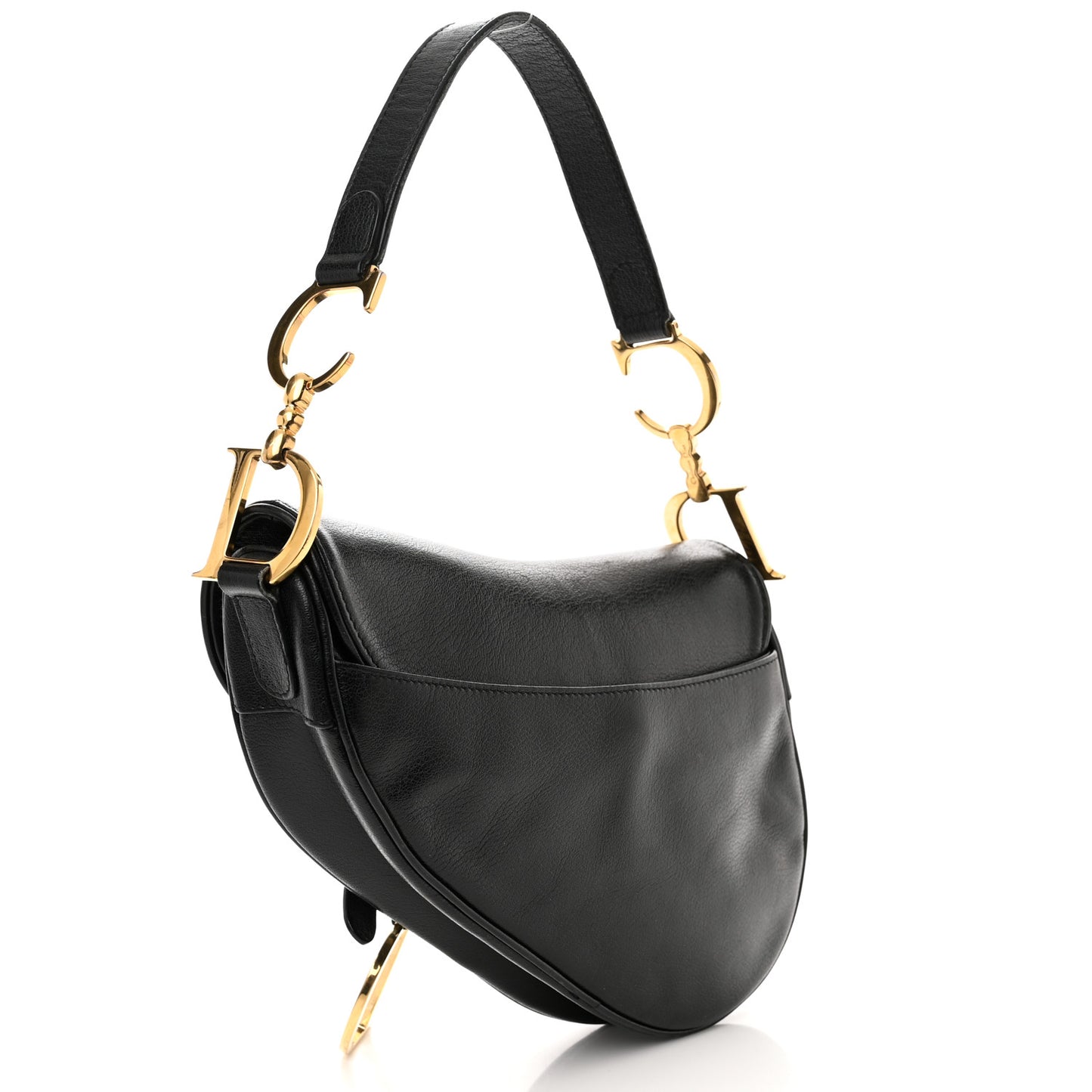 Calfskin Saddle Bag Black