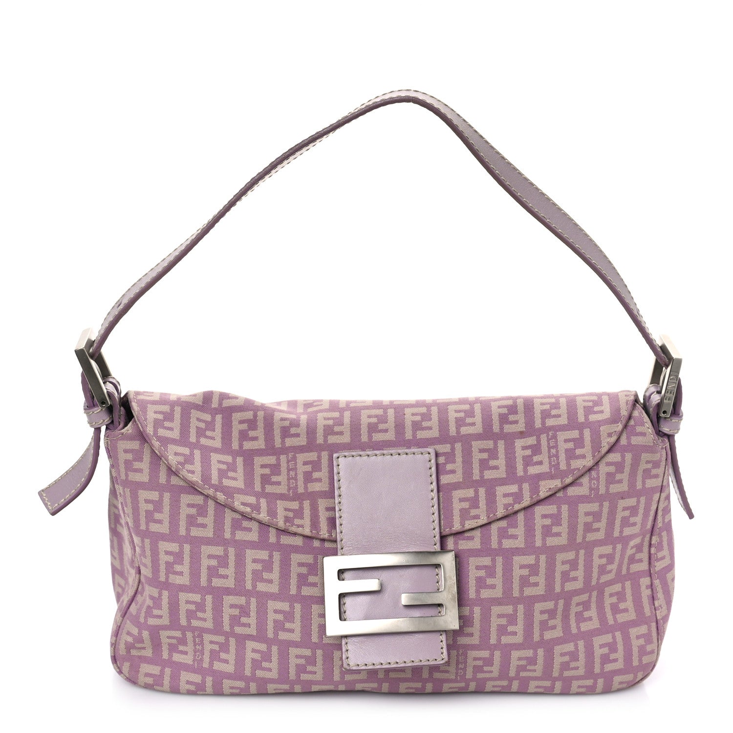 Fendi Zucchino Cuoio Baguette Lilla 1 of 4