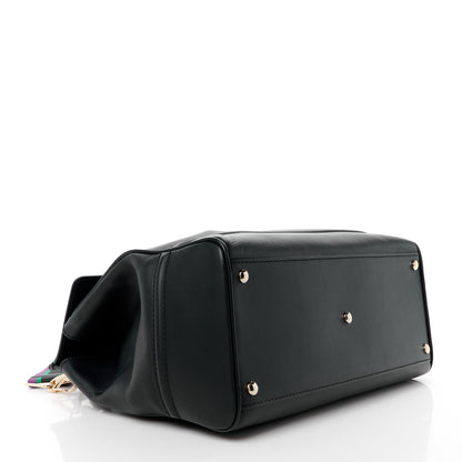 Versace Calfskin Large Palazzo Empire Bag Black 4 of 17