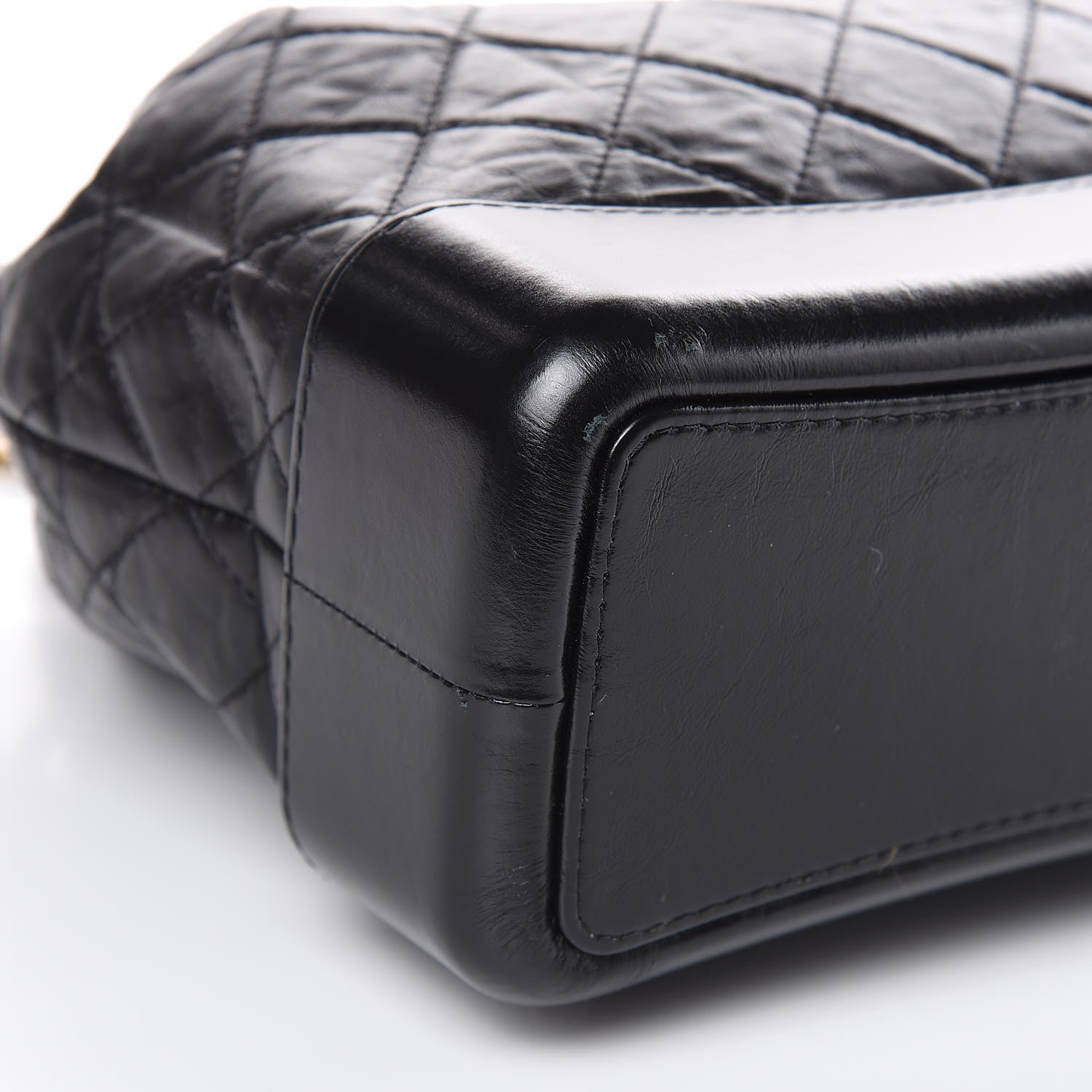 Chanel Aged Calfskin Quilted Gabrielle Backpack Black 8 of 12