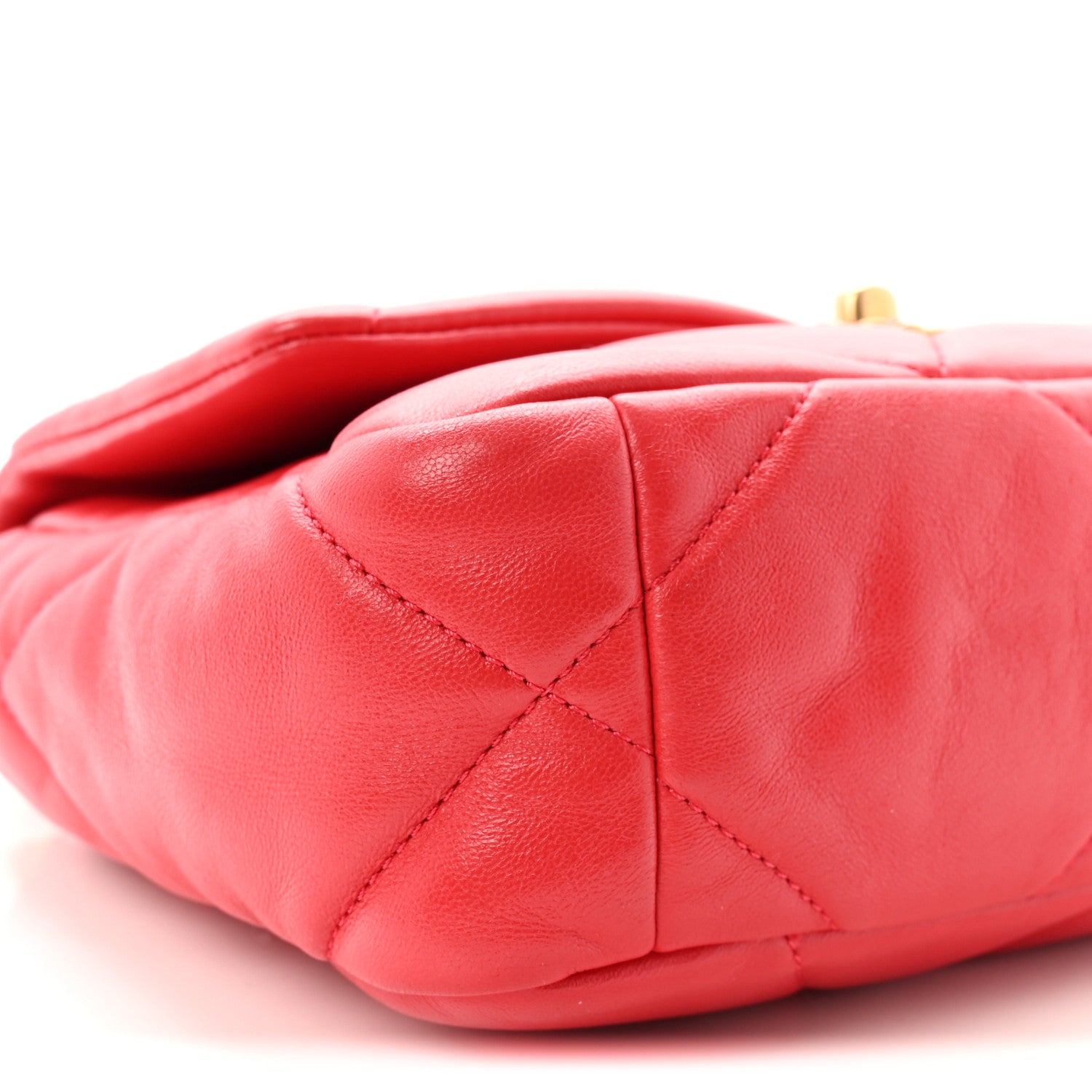Chanel Goatskin Quilted Medium Chanel 19 Flap Pink 9 of 10