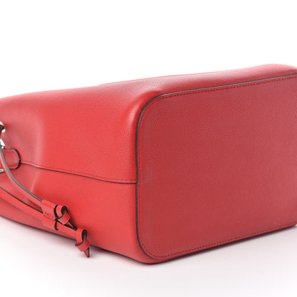 Louis Vuitton Calfskin Lockme Bucket Rubis 7 of 8