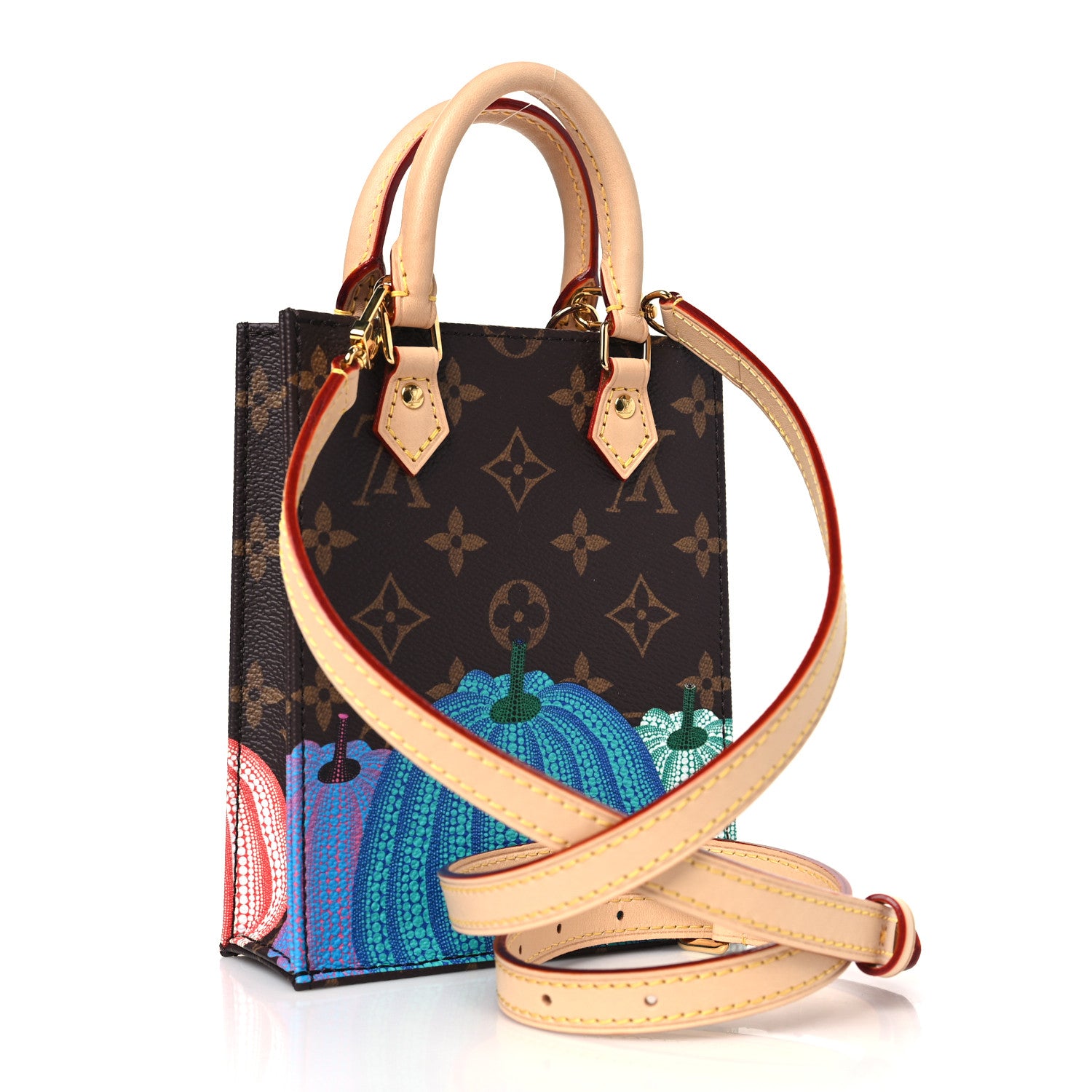 Louis Vuitton LOUIS VUITTON LV X YK Monogram Pumpkin Petit Sac Plat Multicolor 3 of 9