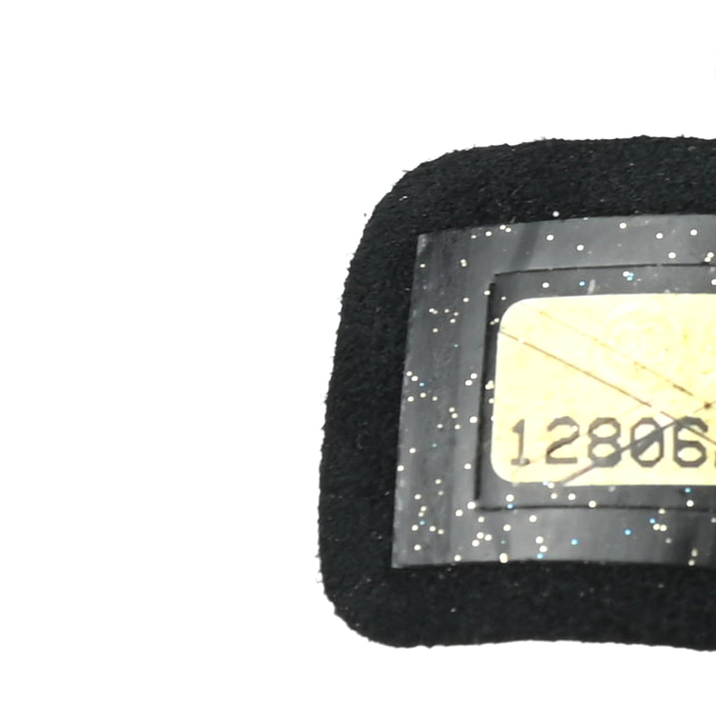 Lambskin Patent Clutch White Black