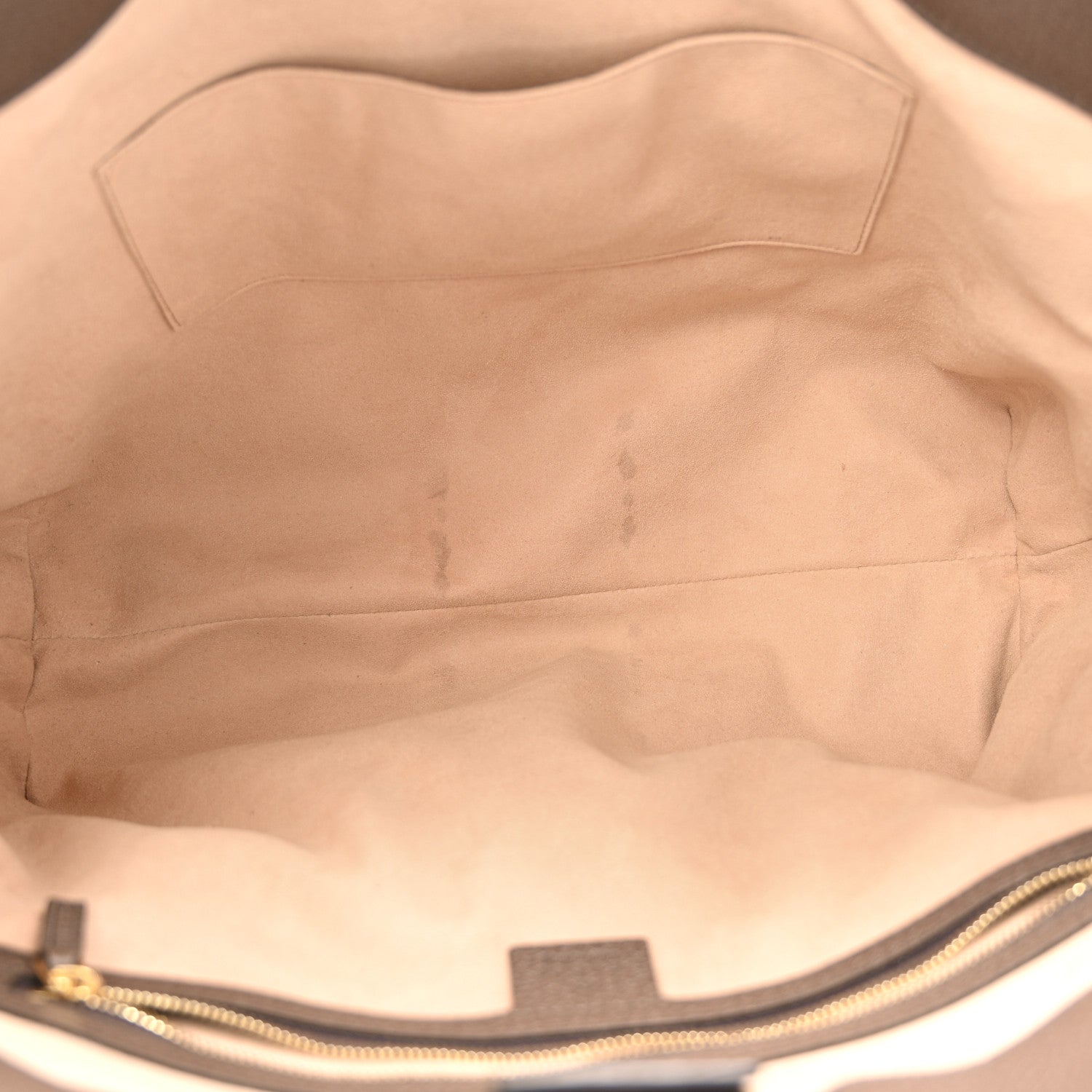 Gucci GG Supreme Monogram Textured Calfskin Web Medium Ophidia Shopping Tote Beige Ebony New Acero 5 of 12