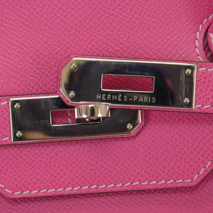 Hermes Epsom Candy Birkin 35 Rose Tyrien and Rubis 5 of 9