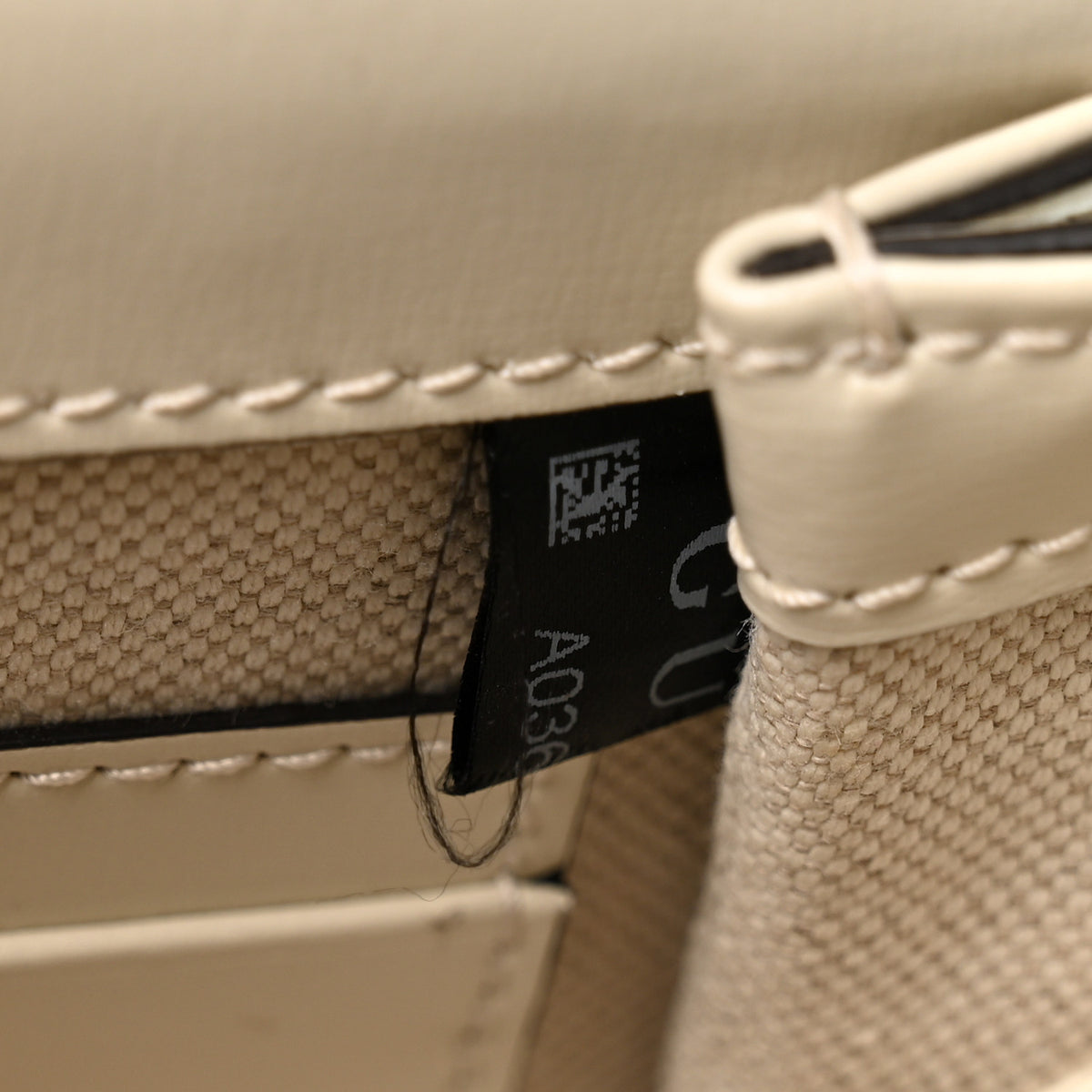 Boarded Dyana Lux Calfskin Web Mini Bamboo 1947 Top Handle Bag Mystic White