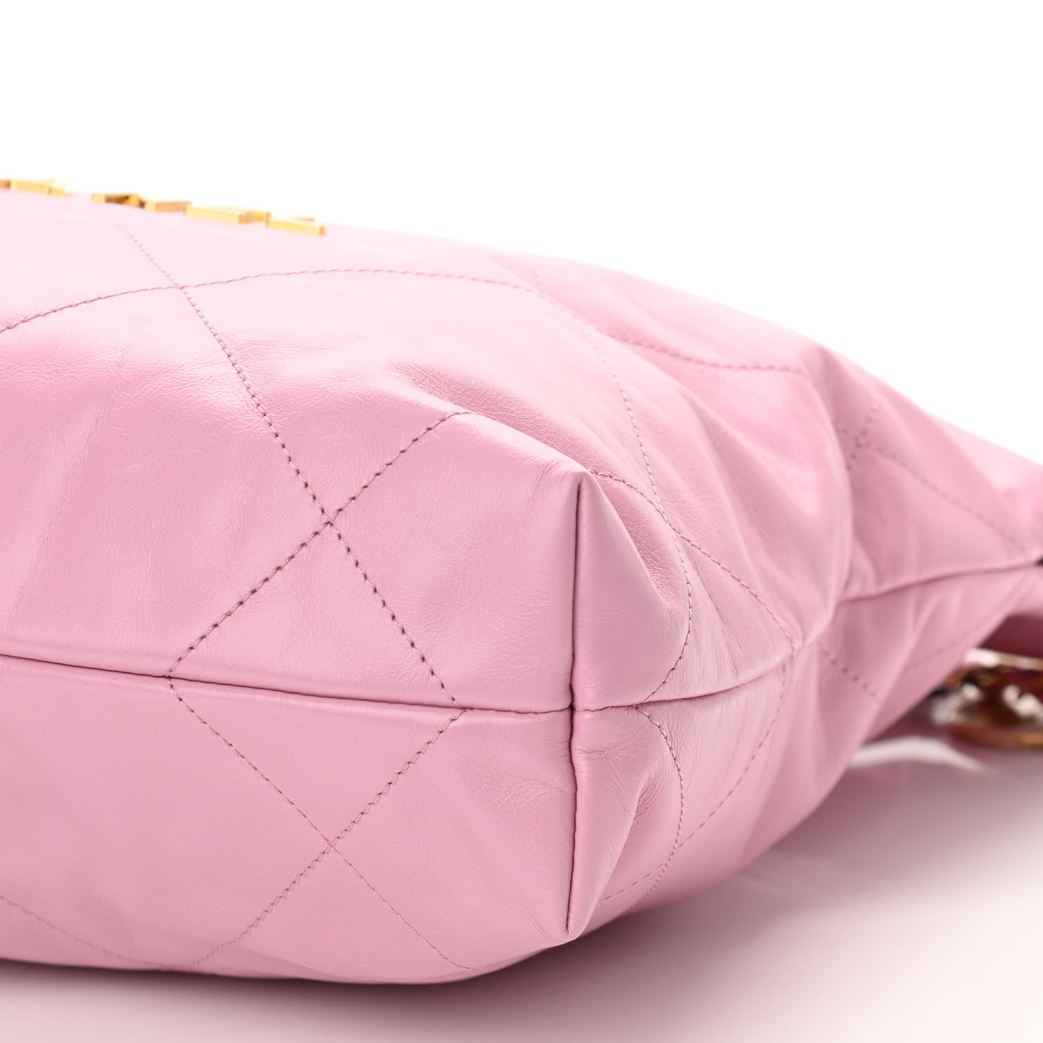 Chanel Shiny Calfskin Quilted Small Chanel 22 Pink 10 of 10