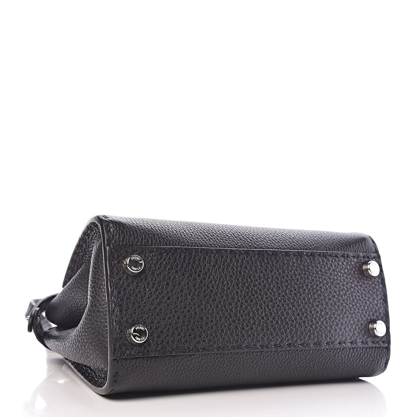 Cuoio Romano Selleria Bi-Color Mini Peekaboo Iconic Satchel Black Mou