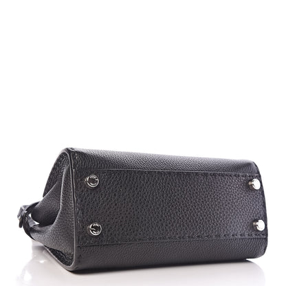 Fendi Cuoio Romano Selleria Bi-Color Mini Peekaboo Iconic Satchel Black Mou 4 of 10