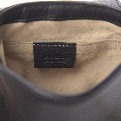 Gucci Pebbled Calfskin Small 1973 Chain Shoulder Bag Black 6 of 11