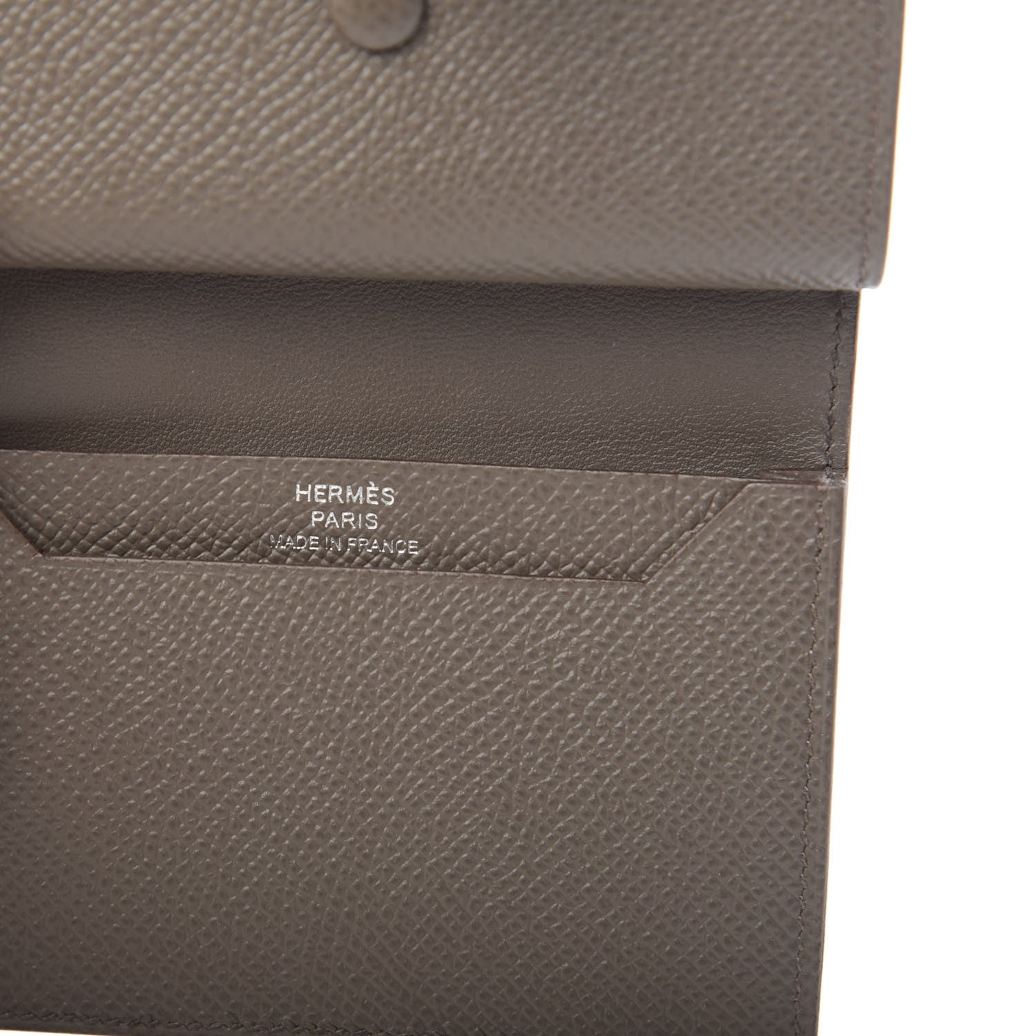 Hermes Epsom Mini Bearn Wallet Etain 6 of 8