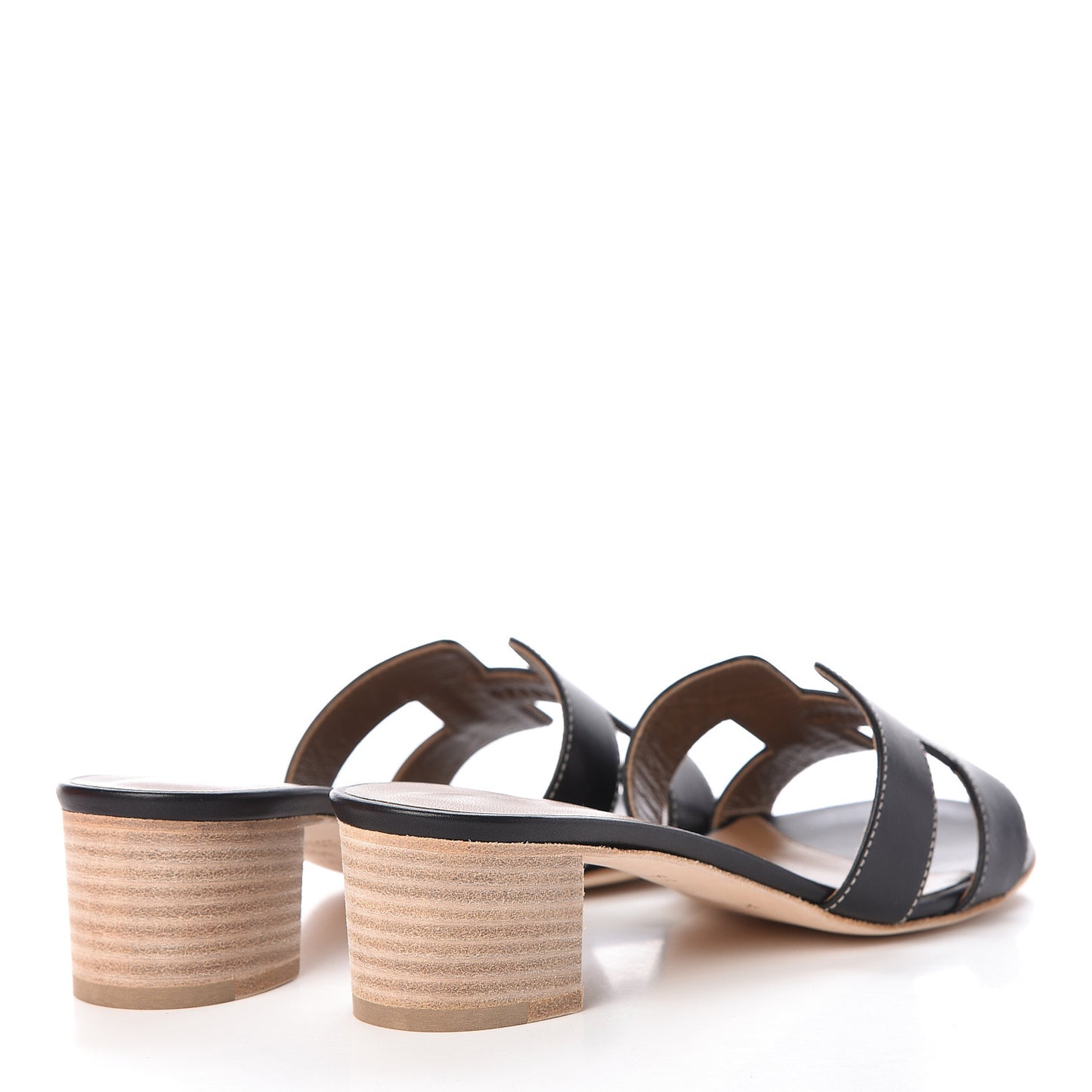 Calfskin Oasis Sandals 36.5 Black